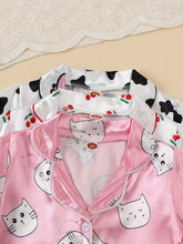 Load image into Gallery viewer, 3 Piece Silk Pajama Set