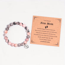 Load image into Gallery viewer, Heart Footprint Charm Bracelet