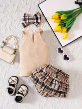 Load image into Gallery viewer, Plaid Skirt Set