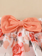 Load image into Gallery viewer, Peach Floral Skirt Set