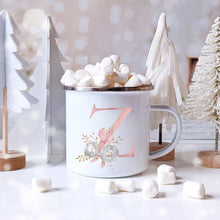 Load image into Gallery viewer, Floral Enamel Coffee Mug