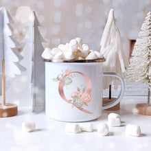 Load image into Gallery viewer, Floral Enamel Coffee Mug