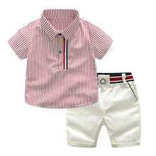 Load image into Gallery viewer, Striped Shirt Set