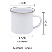 Load image into Gallery viewer, Floral Enamel Coffee Mug