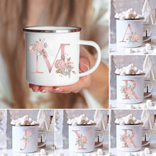 Load image into Gallery viewer, Floral Enamel Coffee Mug