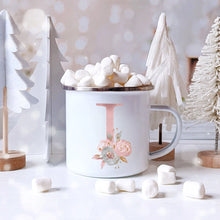 Load image into Gallery viewer, Floral Enamel Coffee Mug