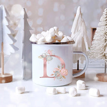 Load image into Gallery viewer, Floral Enamel Coffee Mug