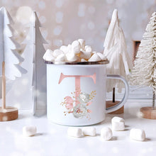Load image into Gallery viewer, Floral Enamel Coffee Mug