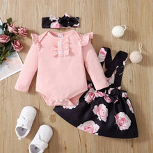 Load image into Gallery viewer, Floral Suspender Set