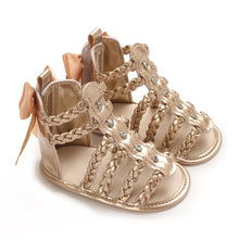 Load image into Gallery viewer, Crown Bow Sandals