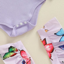 Load image into Gallery viewer, Butterfly Print Mesh Skirt Set