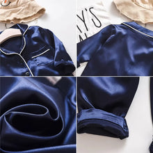 Load image into Gallery viewer, Silk Cartoon Pajamas Set