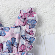 Load image into Gallery viewer, Butterfly Print Romper