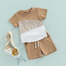Load image into Gallery viewer, Patchwork Print Shirt Set
