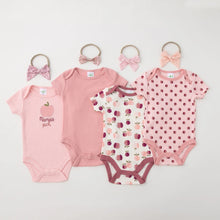 Load image into Gallery viewer, Apple Print Romper Set