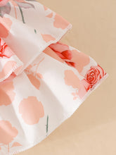 Load image into Gallery viewer, Peach Floral Skirt Set