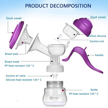 Load image into Gallery viewer, Manual Silicone Breast Pump