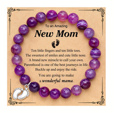 Load image into Gallery viewer, Heart Footprint Charm Bracelet