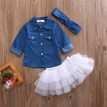 Load image into Gallery viewer, Denim Tutu Set