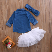 Load image into Gallery viewer, Denim Tutu Set