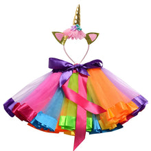 Load image into Gallery viewer, Unicorn Headband Tutu Set