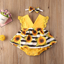 Load image into Gallery viewer, Sunflower Romper Set