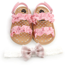 Load image into Gallery viewer, Floral Lace Sandals
