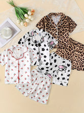 Load image into Gallery viewer, 3 Piece Silk Pajama Set
