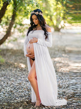 Load image into Gallery viewer, Pregnancy One-Shoulder Dress
