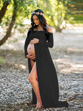 Load image into Gallery viewer, Pregnancy One-Shoulder Dress
