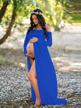 Load image into Gallery viewer, Pregnancy One-Shoulder Dress
