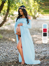 Load image into Gallery viewer, Pregnancy One-Shoulder Dress
