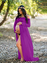 Load image into Gallery viewer, Pregnancy One-Shoulder Dress
