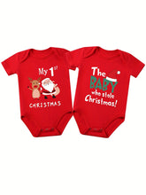 Load image into Gallery viewer, Two Piece Christmas Romper Set
