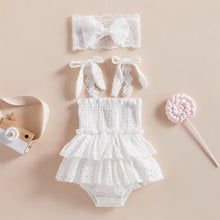 Load image into Gallery viewer, Two Piece Lace Romper Set
