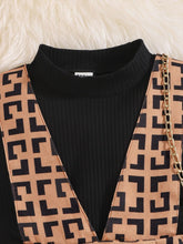 Load image into Gallery viewer, Black High Neck Dress Set
