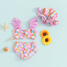 Load image into Gallery viewer, Floral Print Ruffle Swimsuit
