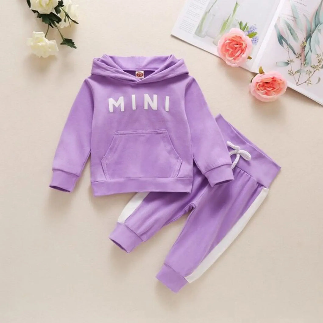 Hooded Letter Printed Set