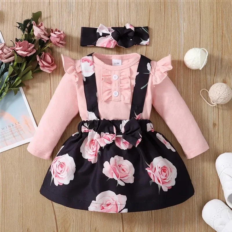 Floral Suspender Set