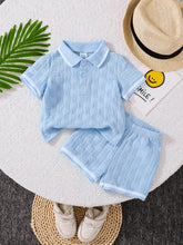 Load image into Gallery viewer, Sky Blue Shorts Set
