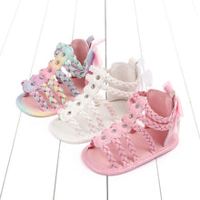 Load image into Gallery viewer, Crown Bow Sandals

