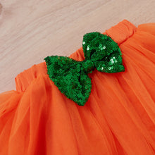 Load image into Gallery viewer, Pumpkin Mesh Skirt Set
