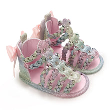 Load image into Gallery viewer, Crown Bow Sandals
