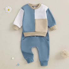 Load image into Gallery viewer, Ribbed Hem Sweatshirt Set
