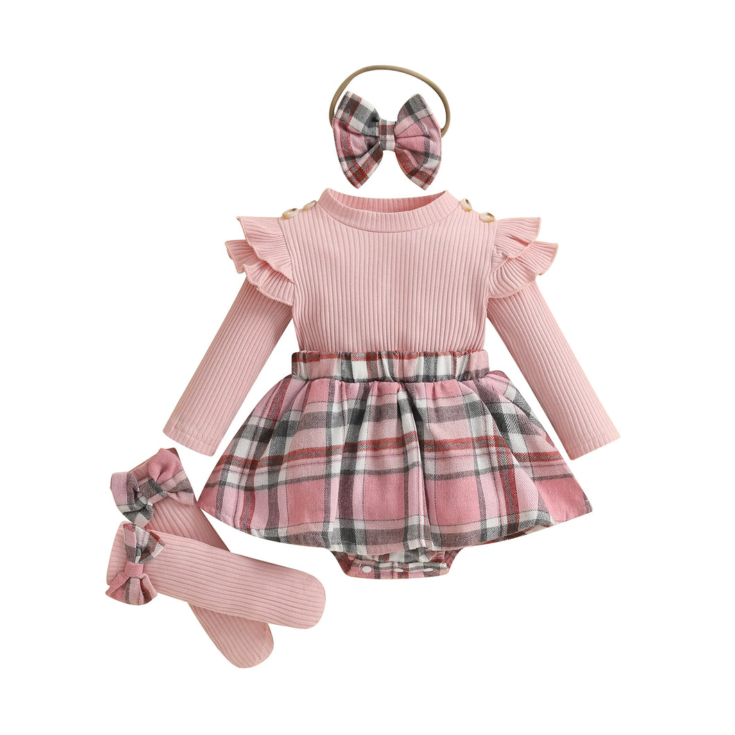 Plaid Skirt Set