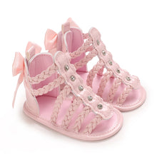 Load image into Gallery viewer, Crown Bow Sandals
