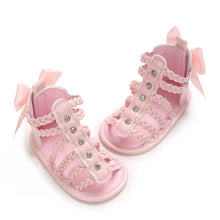 Load image into Gallery viewer, Crown Bow Sandals
