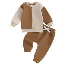 Load image into Gallery viewer, Ribbed Hem Sweatshirt Set
