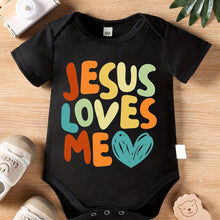 Load image into Gallery viewer, Jesus Loves Me Romper

