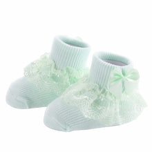 Load image into Gallery viewer, Four Pair Lace Cotton Sock Set
